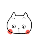 感情を表す、猫の顔（個別スタンプ：7）