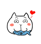 感情を表す、猫の顔（個別スタンプ：9）