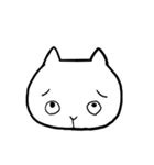 感情を表す、猫の顔（個別スタンプ：12）