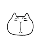 感情を表す、猫の顔（個別スタンプ：14）
