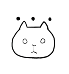 感情を表す、猫の顔（個別スタンプ：18）
