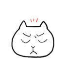 感情を表す、猫の顔（個別スタンプ：22）