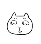 感情を表す、猫の顔（個別スタンプ：27）