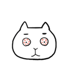 感情を表す、猫の顔（個別スタンプ：32）