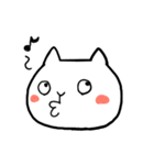 感情を表す、猫の顔（個別スタンプ：34）
