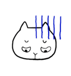感情を表す、猫の顔（個別スタンプ：35）