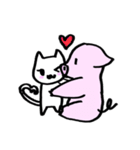 ぶたのぶんごろうと、こねこさんのスタンプ（個別スタンプ：28）