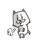 後輩キャラでいこう（注）白犬（個別スタンプ：27）