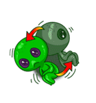 L.E.T green invader（個別スタンプ：17）