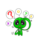 L.E.T green invader（個別スタンプ：34）