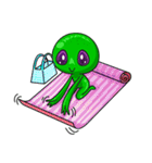 L.E.T green invader（個別スタンプ：38）