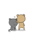 Just Cat and Bear（個別スタンプ：29）