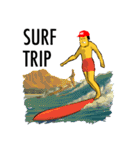 SURFキャップの男（個別スタンプ：35）