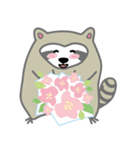 The daily life of small raccoon（個別スタンプ：17）