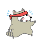 The daily life of small raccoon（個別スタンプ：30）