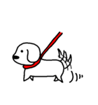 白いビーグル犬（個別スタンプ：21）