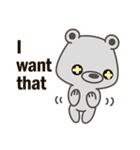 Little Grizzly(Gray bear) Pa-Pa（個別スタンプ：3）