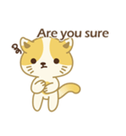 Naughty kitten(little cat_English)（個別スタンプ：2）