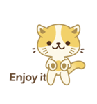 Naughty kitten(little cat_English)（個別スタンプ：14）