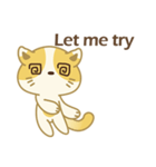 Naughty kitten(little cat_English)（個別スタンプ：17）