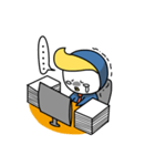 Little Penguin WEI-GU-LI(Office worker)（個別スタンプ：4）