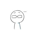 Glasses Human（個別スタンプ：25）