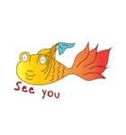 YELO the happy golden fish（個別スタンプ：14）