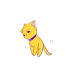 Dog and yellow cat（個別スタンプ：17）