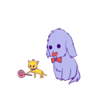 Dog and yellow cat（個別スタンプ：27）