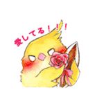 水彩鳥スタンプ（個別スタンプ：6）