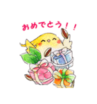 水彩鳥スタンプ（個別スタンプ：35）