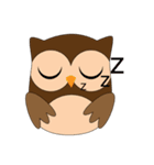 Happy Owl Family (ENGLISH Version)（個別スタンプ：6）