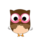 Happy Owl Family (ENGLISH Version)（個別スタンプ：7）