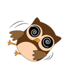 Happy Owl Family (ENGLISH Version)（個別スタンプ：8）