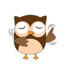 Happy Owl Family (ENGLISH Version)（個別スタンプ：10）