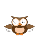 Happy Owl Family (ENGLISH Version)（個別スタンプ：12）