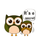 Happy Owl Family (ENGLISH Version)（個別スタンプ：19）