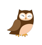 Happy Owl Family (ENGLISH Version)（個別スタンプ：34）