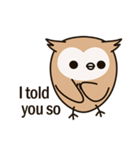 Little owl Soft-Owl（個別スタンプ：8）