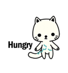 Small white cat(for children)（個別スタンプ：25）