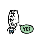 もじ顔ジモジモくん（個別スタンプ：25）