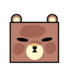 熊！四角い熊！（個別スタンプ：18）