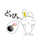 怒るウサギ（個別スタンプ：3）