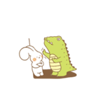 Butter Rabbit ＆ Dragon Fish（個別スタンプ：22）