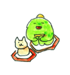 ネコ飼いのキョウリュウ（個別スタンプ：14）