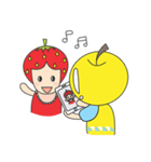 FRUITY MOMMY AND BABY（個別スタンプ：3）