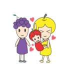 FRUITY MOMMY AND BABY（個別スタンプ：4）