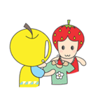 FRUITY MOMMY AND BABY（個別スタンプ：24）