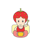 FRUITY MOMMY AND BABY（個別スタンプ：36）