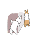 Rabbit with Mask2 (English)（個別スタンプ：1）